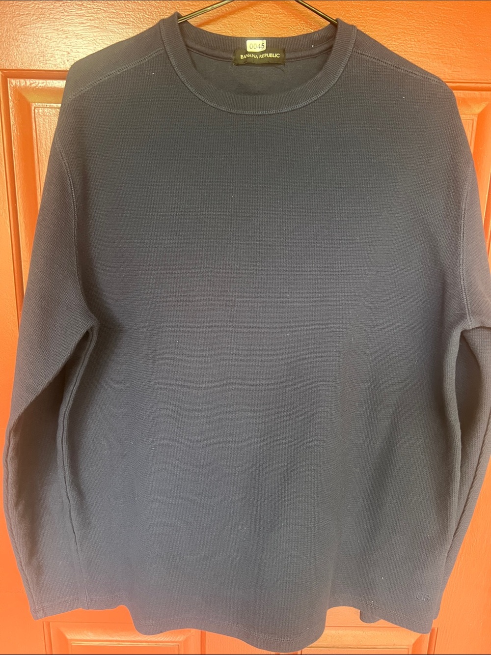 Banana Republic Men’s Dark Navy Crewneck Sweater